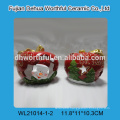 Best selling ceramic christmas hanging ornaments with santa design